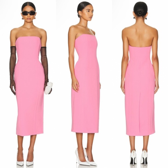 A.L.C. Elizabeth Dress in Grapefruit Pink Size 2 - Picture 2 of 9